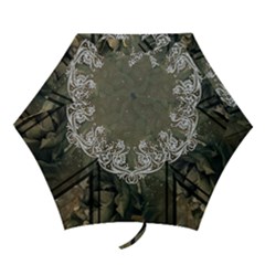 Wonderful Decorative Dragon On Vintage Background Mini Folding Umbrellas by FantasyWorld7