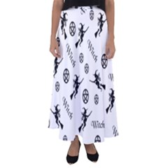 Witches And Pentacles Flared Maxi Skirt