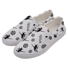 Witches And Pentacles Men s Canvas Slip Ons by IIPhotographyAndDesigns