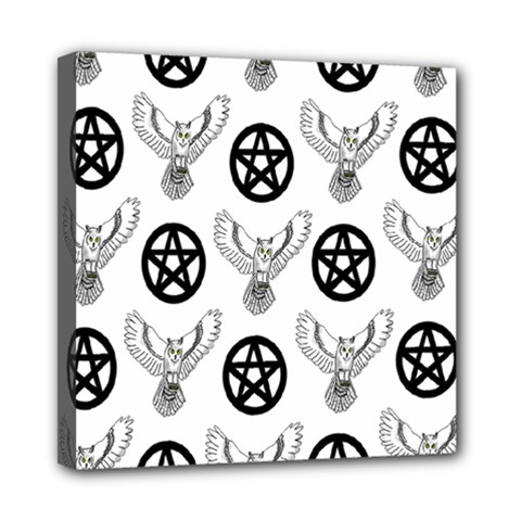 Owls And Pentacles Mini Canvas 8  X 8  by IIPhotographyAndDesigns