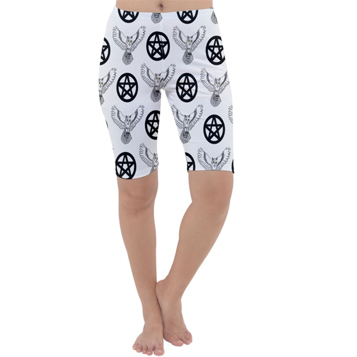 Owls And Pentacles Cropped Leggings 