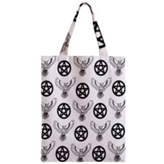 Owls And Pentacles Zipper Classic Tote Bag by IIPhotographyAndDesigns