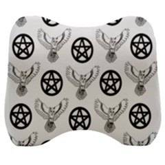 Owls And Pentacles Velour Head Support Cushion