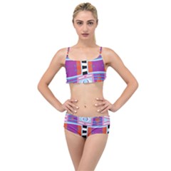 Mirrored Distorted Shapes                                  Layered Top Bikini Set by LalyLauraFLM