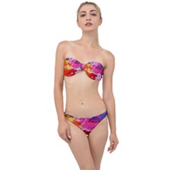 Red Purple Paint                                     Classic Bandeau Bikini Set