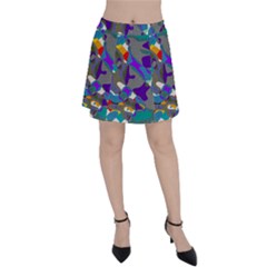 Blue Purple Shapes                                      Panel Skirt by LalyLauraFLM