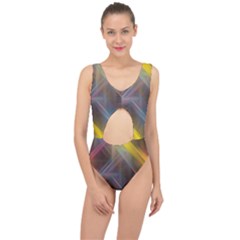 Fractals Stripes                                       Center Cut Out Swimsuit by LalyLauraFLM