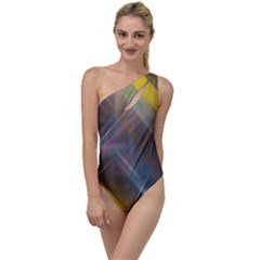 Fractals Stripes                                       To One Side Swimsuit