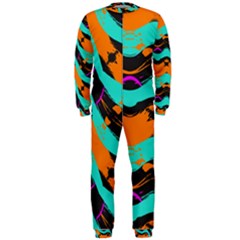 Blue Orange Black Waves                                         Onepiece Jumpsuit (men)