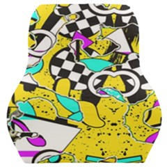 Shapes On A Yellow Background                                    Car Seat Back Cushion by LalyLauraFLM