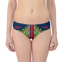 Distorted shapes on a blue background                                 Hipster Bikini Bottoms