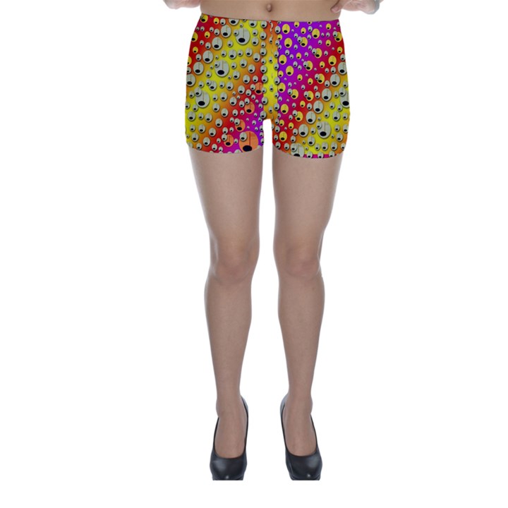 Festive Music Tribute In Rainbows Skinny Shorts