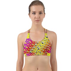 Festive Music Tribute In Rainbows Back Web Sports Bra by pepitasart