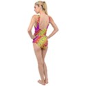 Festive Music Tribute In Rainbows Cross Front Low Back Swimsuit View2