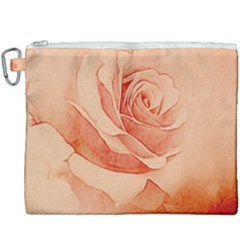 Wonderful Rose In Soft Colors Canvas Cosmetic Bag (xxxl) by FantasyWorld7