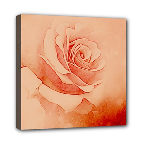 Wonderful Rose In Soft Colors Mini Canvas 8  X 8  by FantasyWorld7