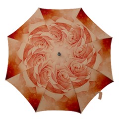 Wonderful Rose In Soft Colors Hook Handle Umbrellas (medium) by FantasyWorld7