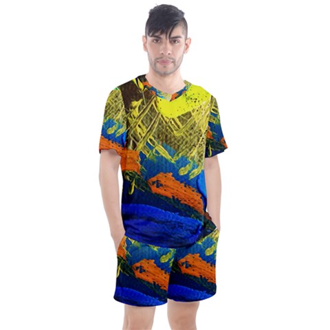 I Wonder 3 Men s Mesh Tee And Shorts Set by bestdesignintheworld