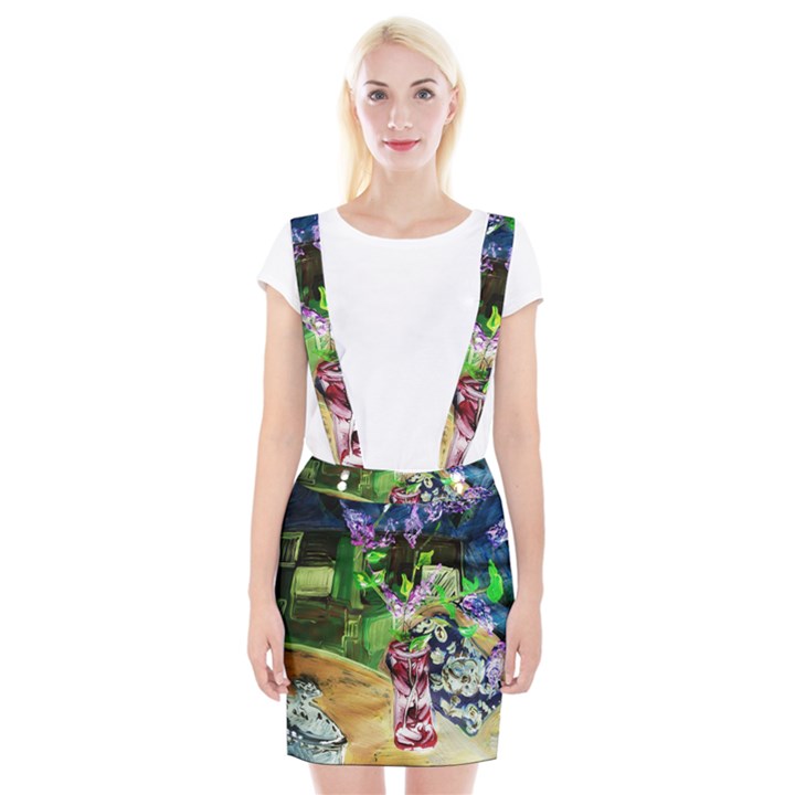 Lilac On A Countertop 2 Braces Suspender Skirt