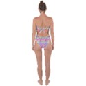 beautiful Bright tropical watercolors created by FlipStylez Designs Tie Back One Piece Swimsuit View2