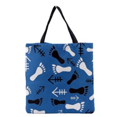 Blue #2 Grocery Tote Bag by HASHDRESS