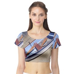 Balboa 4 Short Sleeve Crop Top by bestdesignintheworld