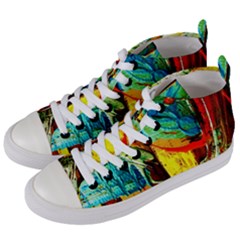 Red Aeroplane 6 Women s Mid-top Canvas Sneakers