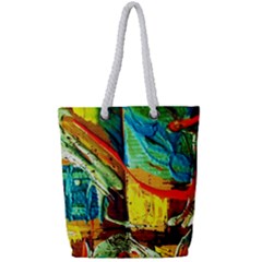 Red Aeroplane 6 Full Print Rope Handle Tote (small) by bestdesignintheworld