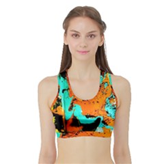 Fragrance Of Kenia 2 Sports Bra With Border