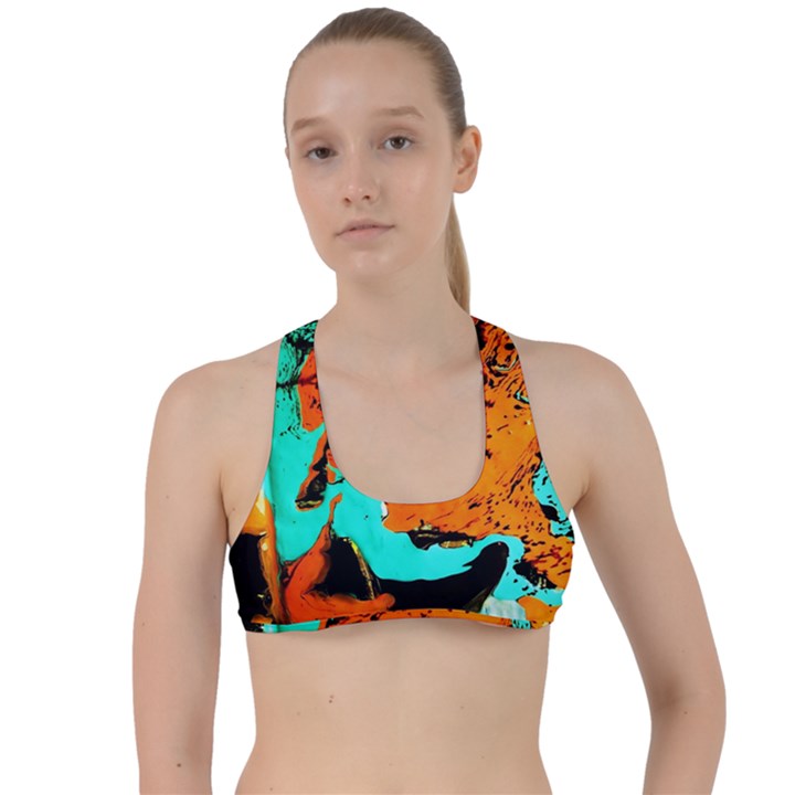 Fragrance Of Kenia 2 Criss Cross Racerback Sports Bra