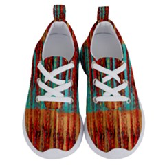 Stretched Exotic Blue Green Red And Orange Design Created By Flipstylez Designs Running Shoes