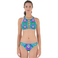 The Tropical Watercolor Peacock Feather Created By Flipstylez Designs  Perfectly Cut Out Bikini Set by flipstylezfashionsLLC