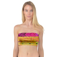 Pink Native Tropics Created By Flipstylez Designs Bandeau Top by flipstylezfashionsLLC