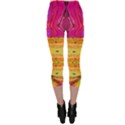 Pink native tropics created by FlipStylez Designs Capri Leggings  View2