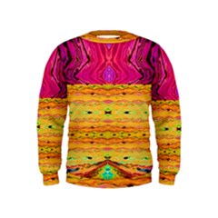 Pink Native Tropics Created By Flipstylez Designs Kids  Sweatshirt by flipstylezfashionsLLC