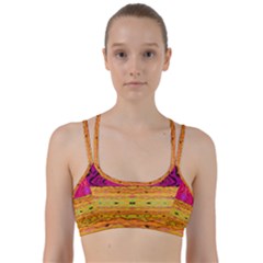 Pink Native Tropics Created By Flipstylez Designs Line Them Up Sports Bra by flipstylezfashionsLLC