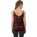 Burgundy design with black zig zag pattern created by FlipStylez Designs Cami View2