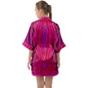 Pink and purple and peacock created by FlipStylez Designs  Quarter Sleeve Kimono Robe View2