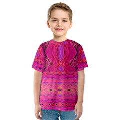 Pink And Purple And Peacock Design By Flipstylez Designs  Kids  Sport Mesh Tee