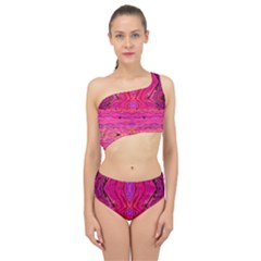 Pink And Purple And Peacock Design By Flipstylez Designs  Spliced Up Two Piece Swimsuit