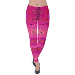 Pink And Purple And Beautiful Peacock Design Created By Flipstylez Designs Velvet Leggings by flipstylezfashionsLLC