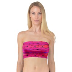 Pink And Purple And Peacock Created By Flipstylez Designs Bandeau Top by flipstylezfashionsLLC