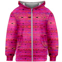 Pink And Purple And Peacock Created By Flipstylez Designs Kids Zipper Hoodie Without Drawstring