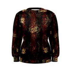 A Golden Dragon Burgundy Design Created By Flipstylez Designs Women s Sweatshirt by flipstylezfashionsLLC