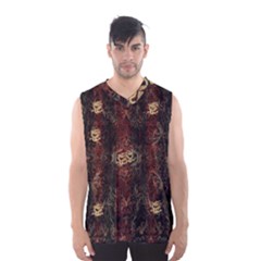 A Golden Dragon Burgundy Design Created By Flipstylez Designs Men s Basketball Tank Top by flipstylezfashionsLLC