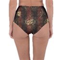 A golden dragon burgundy design created by FlipStylez Designs Reversible High-Waist Bikini Bottoms View2