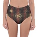 A golden dragon burgundy design created by FlipStylez Designs Reversible High-Waist Bikini Bottoms View3