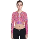 Pink and purple beautiful golden and purple butterflies created by FlipStylez Designs Zip Up Bomber Jacket View1