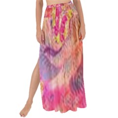 Pink And Purple Beautiful Golden And Purple Butterflies Created By Flipstylez Designs Maxi Chiffon Tie-up Sarong by flipstylezfashionsLLC