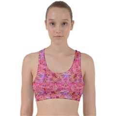 Pink Purple Beautiful Golden Butterfly Created By Flipstylez Designs Back Weave Sports Bra